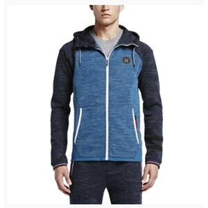 HURLEY PHANTOM MOTION ZIP Knitted Hoodie * Adjustable hood * SMALL Men's